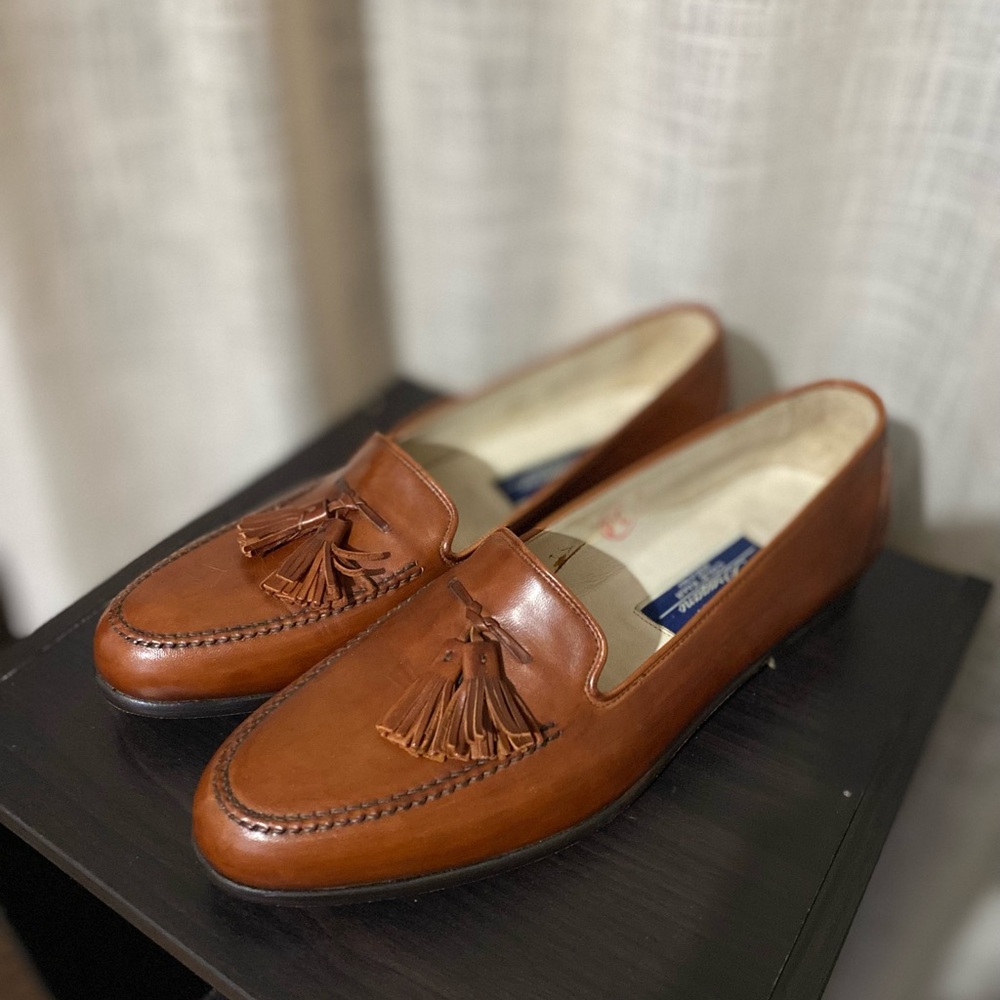 Size 9 Men's Brown Leather Tassel Loafers